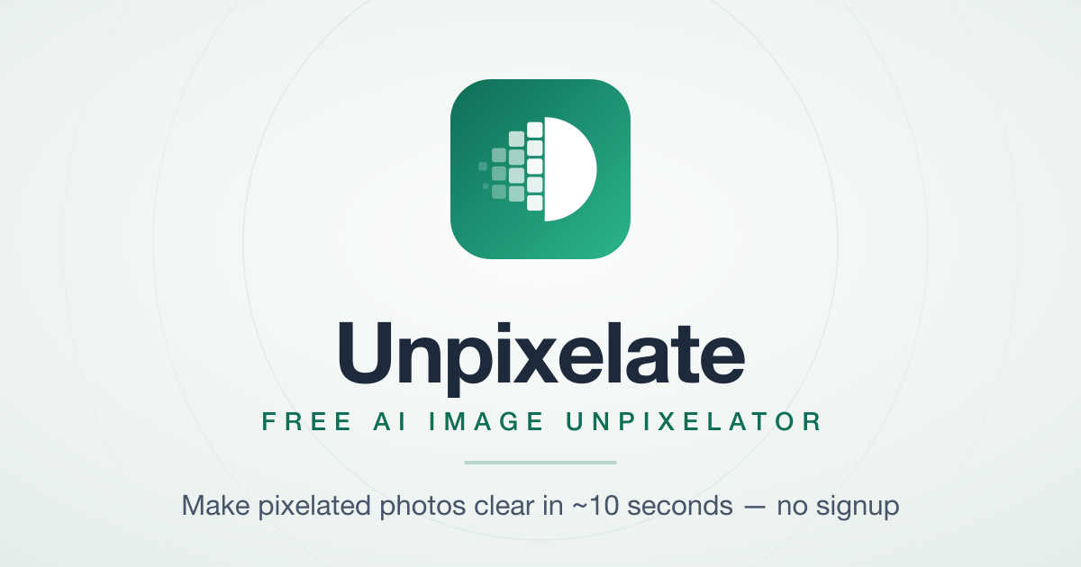 Unpixelate AI